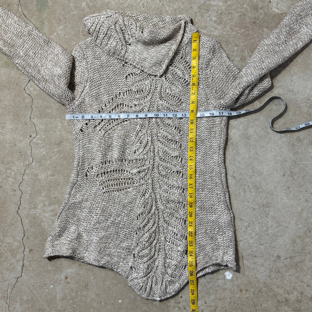 Anthropologie Moth Turtleneck Sweater Brown Beige Women’s Small Alpaca Blend - Picture 9 of 15